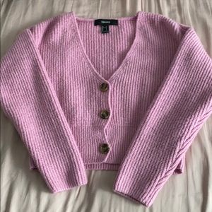 Forever 21, cropped oversized cardigan